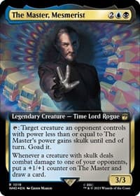 The Master, Mesmerist (Extended Art) (Surge Foil) - Universes Beyond: Doctor Who - Magic: The Gathering card