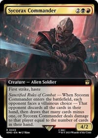 Sycorax Commander (Extended Art) - Universes Beyond: Doctor Who - Magic: The Gathering card