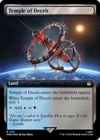 Temple of Deceit (Extended Art) (Surge Foil) - Universes Beyond: Doctor Who - Magic: The Gathering card