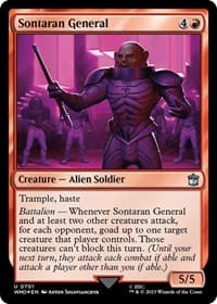 Sontaran General (Surge Foil) - Universes Beyond: Doctor Who - Magic: The Gathering card