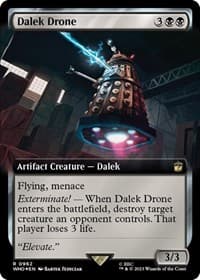 Dalek Drone (Extended Art) (Surge Foil) - Universes Beyond: Doctor Who - Magic: The Gathering card