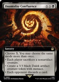 Doomsday Confluence (Extended Art) (Surge Foil) - Universes Beyond: Doctor Who - Magic: The Gathering card