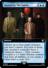Hunted by The Family (Extended Art) (Surge Foil) - Universes Beyond: Doctor Who - Magic: The Gathering card