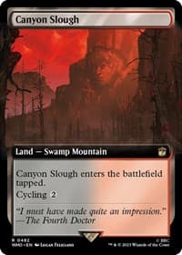 Canyon Slough (Extended Art) - Universes Beyond: Doctor Who - Magic: The Gathering card