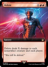 Delete (Extended Art) (Surge Foil) - Universes Beyond: Doctor Who - Magic: The Gathering card