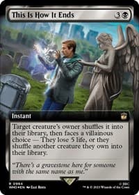 This Is How It Ends (Extended Art) (Surge Foil) - Universes Beyond: Doctor Who - Magic: The Gathering card