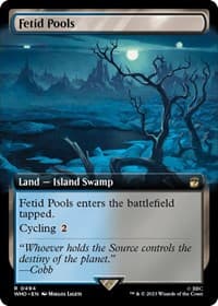 Fetid Pools (Extended Art) - Universes Beyond: Doctor Who - Magic: The Gathering card