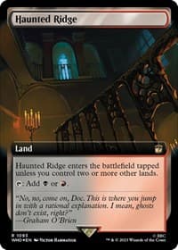 Haunted Ridge (Extended Art) (Surge Foil) - Universes Beyond: Doctor Who - Magic: The Gathering card
