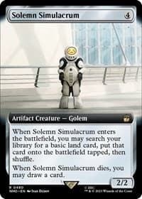 Solemn Simulacrum (Extended Art) - Universes Beyond: Doctor Who - Magic: The Gathering card