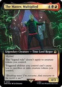 The Master, Multiplied (Extended Art) (Surge Foil) - Universes Beyond: Doctor Who - Magic: The Gathering card
