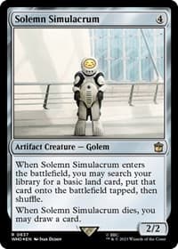 Solemn Simulacrum (Surge Foil) - Universes Beyond: Doctor Who - Magic: The Gathering card