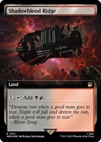 Shadowblood Ridge (Extended Art) (Surge Foil) - Universes Beyond: Doctor Who - Magic: The Gathering card