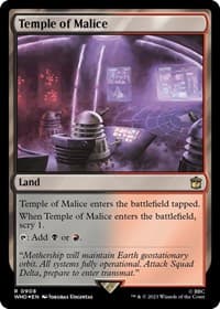 Temple of Malice (Surge Foil) - Universes Beyond: Doctor Who - Magic: The Gathering card