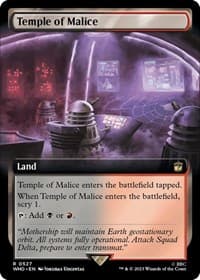 Temple of Malice (Extended Art) - Universes Beyond: Doctor Who - Magic: The Gathering card