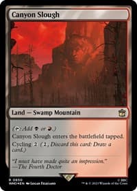 Canyon Slough (Surge Foil) - Universes Beyond: Doctor Who - Magic: The Gathering card