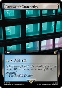 Darkwater Catacombs (Extended Art) (Surge Foil) - Universes Beyond: Doctor Who - Magic: The Gathering card