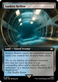 Sunken Hollow (Extended Art) - Universes Beyond: Doctor Who - Magic: The Gathering card