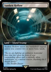 Sunken Hollow (Extended Art) (Surge Foil) - Universes Beyond: Doctor Who - Magic: The Gathering card
