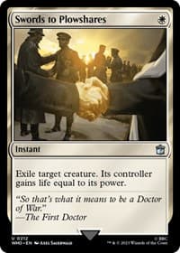 Swords to Plowshares - Universes Beyond: Doctor Who - Magic: The Gathering card