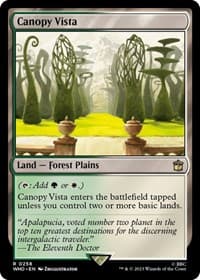 Canopy Vista - Universes Beyond: Doctor Who - Magic: The Gathering card
