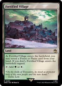 Fortified Village - Universes Beyond: Doctor Who - Magic: The Gathering card