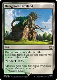 Overgrown Farmland - Universes Beyond: Doctor Who - Magic: The Gathering card