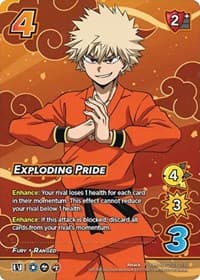 Exploding Pride (Pro Hero Nationals 2023) - UniVersus: My Hero Academia Promo Cards - UniVersus card