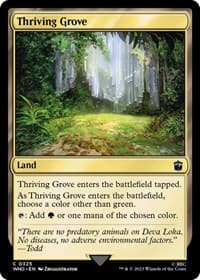 Thriving Grove - Universes Beyond: Doctor Who - Magic: The Gathering card