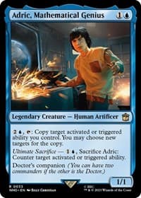 Adric, Mathematical Genius - Universes Beyond: Doctor Who - Magic: The Gathering card