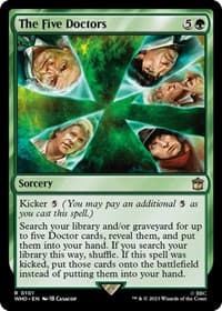 The Five Doctors - Universes Beyond: Doctor Who - Magic: The Gathering card