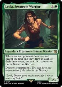 Leela, Sevateem Warrior - Universes Beyond: Doctor Who - Magic: The Gathering card