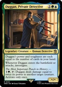 Duggan, Private Detective - Universes Beyond: Doctor Who - Magic: The Gathering card