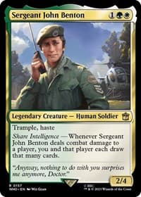 Sergeant John Benton - Universes Beyond: Doctor Who - Magic: The Gathering card