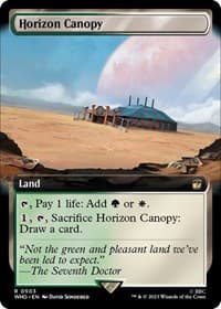 Horizon Canopy (Extended Art) - Universes Beyond: Doctor Who - Magic: The Gathering card