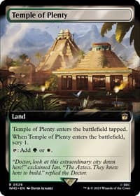 Temple of Plenty (Extended Art) - Universes Beyond: Doctor Who - Magic: The Gathering card