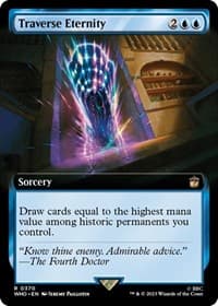 Traverse Eternity (Extended Art) - Universes Beyond: Doctor Who - Magic: The Gathering card