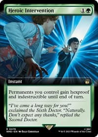 Heroic Intervention (Extended Art) - Universes Beyond: Doctor Who - Magic: The Gathering card