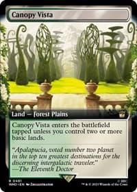 Canopy Vista (Extended Art) - Universes Beyond: Doctor Who - Magic: The Gathering card