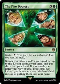 The Five Doctors (Surge Foil) - Universes Beyond: Doctor Who - Magic: The Gathering card