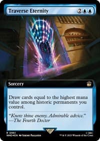 Traverse Eternity (Extended Art) (Surge Foil) - Universes Beyond: Doctor Who - Magic: The Gathering card