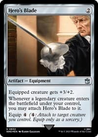 Hero's Blade (Surge Foil) - Universes Beyond: Doctor Who - Magic: The Gathering card