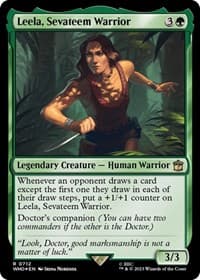 Leela, Sevateem Warrior (Surge Foil) - Universes Beyond: Doctor Who - Magic: The Gathering card