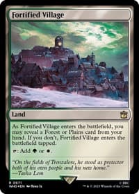 Fortified Village (Surge Foil) - Universes Beyond: Doctor Who - Magic: The Gathering card