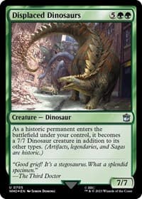 Displaced Dinosaurs (Surge Foil) - Universes Beyond: Doctor Who - Magic: The Gathering card