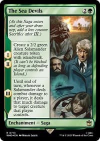 The Sea Devils (Surge Foil) - Universes Beyond: Doctor Who - Magic: The Gathering card