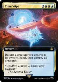 Time Wipe (Extended Art) - Universes Beyond: Doctor Who - Magic: The Gathering card