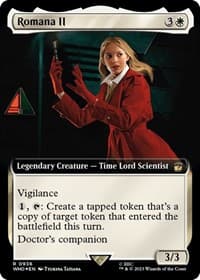 Romana II (Extended Art) (Surge Foil) - Universes Beyond: Doctor Who - Magic: The Gathering card