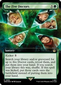 The Five Doctors (Extended Art) (Surge Foil) - Universes Beyond: Doctor Who - Magic: The Gathering card