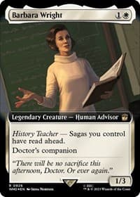 Barbara Wright (Extended Art) (Surge Foil) - Universes Beyond: Doctor Who - Magic: The Gathering card