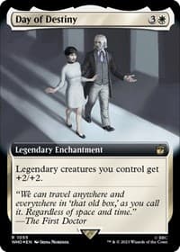 Day of Destiny (Extended Art) (Surge Foil) - Universes Beyond: Doctor Who - Magic: The Gathering card